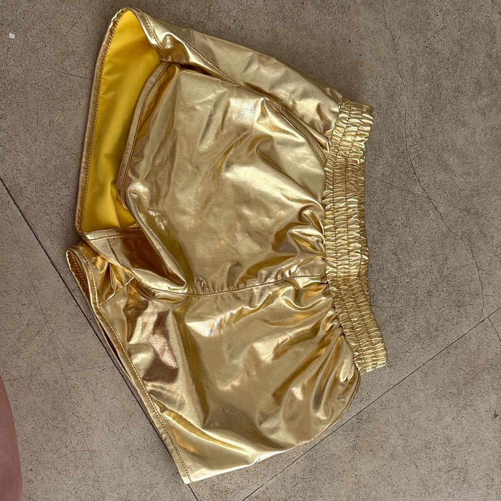 Girl’s Gold Gymnastics Shorts